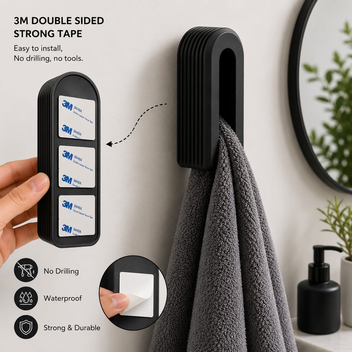 Minimalist Wall Towel Hook