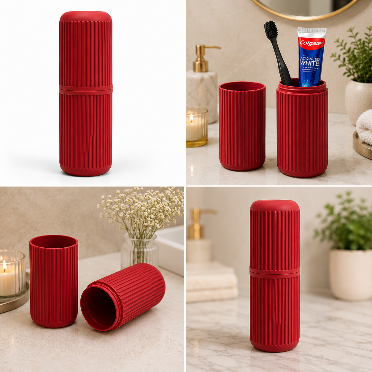 Portable Travel Toothbrush Kit Holder