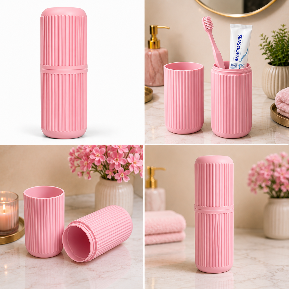 Portable Travel Toothbrush Kit Holder