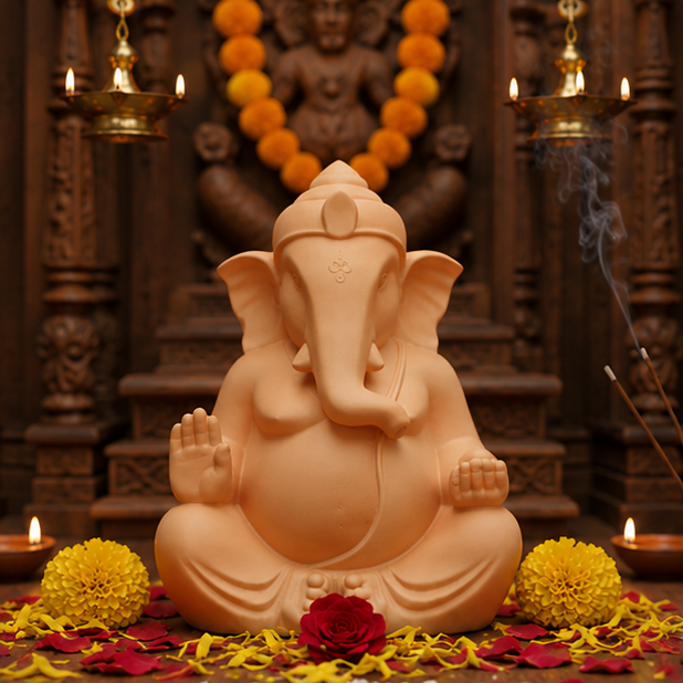 Lord Ganesha Artistic Idol