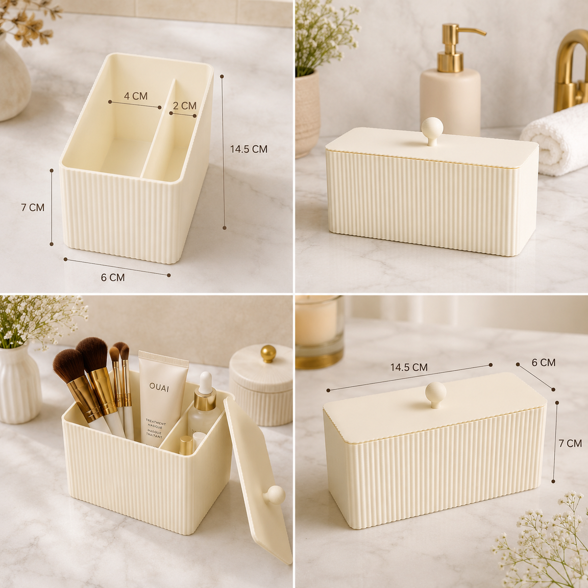 Multipurpose Bathroom Container