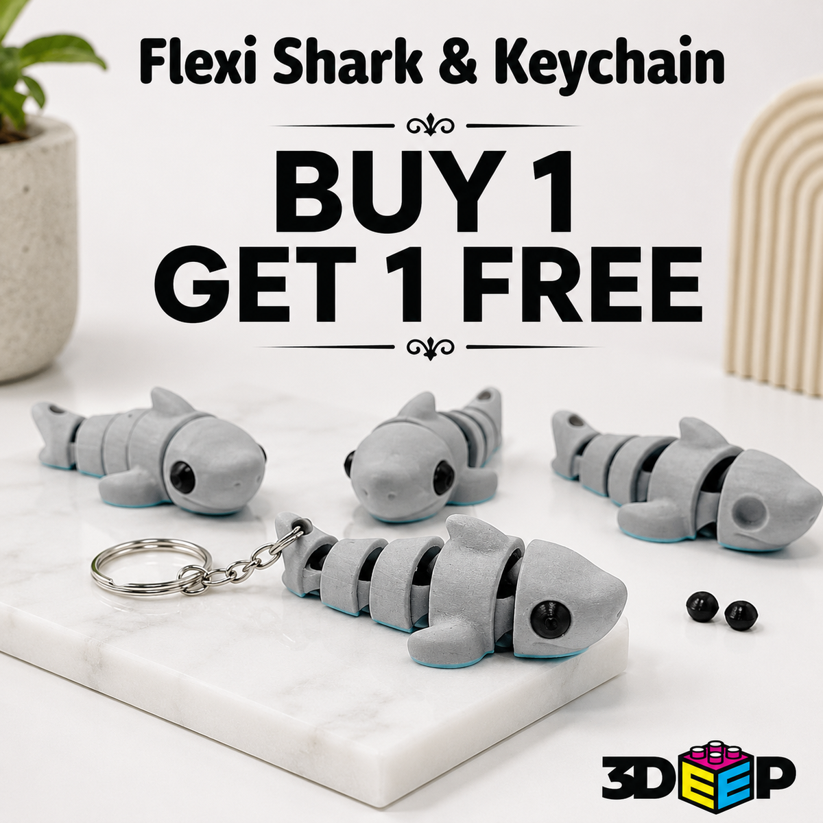 Shark Keychain